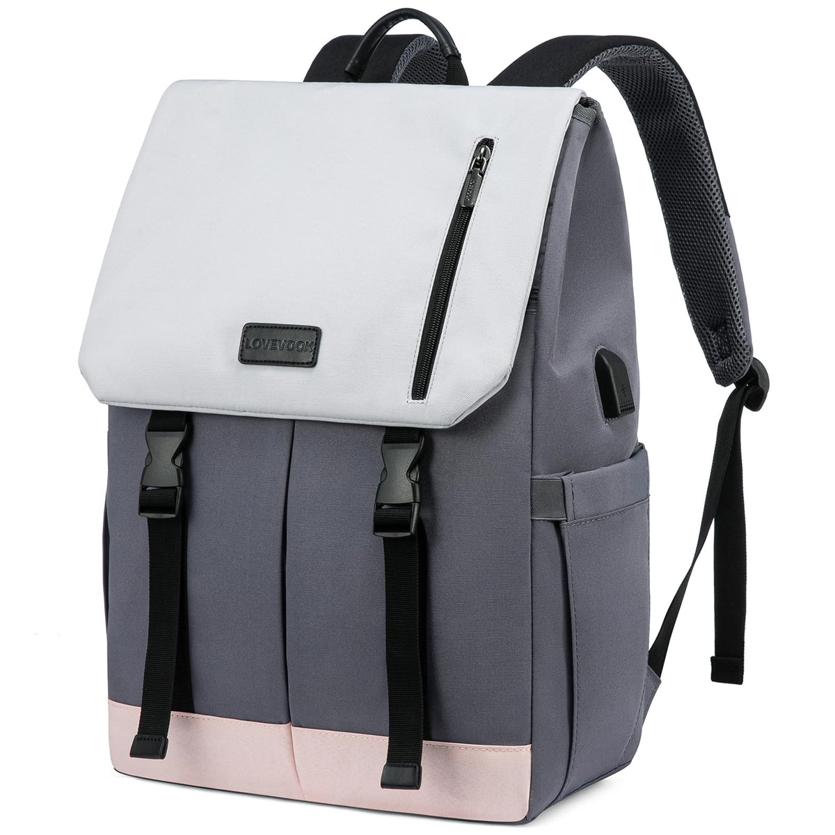 LOVEVOOK Backpack Womens 17.3 inch Laptop Rucksack Bag for Ladies Waterproof High School Bags for Girls Boys Fashion Anti Theft Backpack with USB Casual Daypacks for Travel University Business