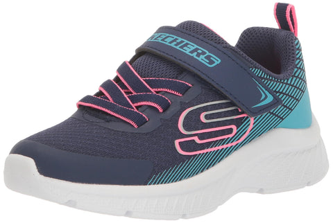 Skechers Kids Microspec Plus Sneaker, Navy Blue, 12.5 US Unisex Little Kid