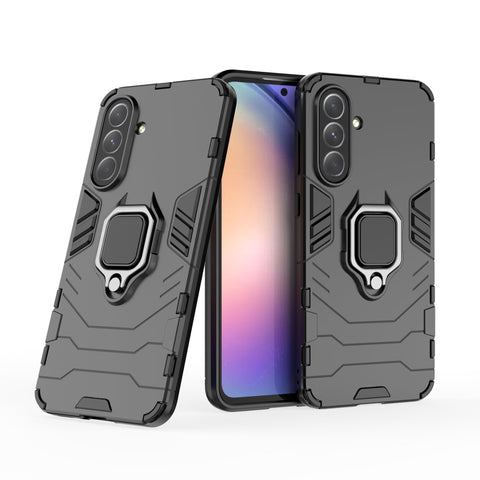 LIUZIHAN Case for Samsung Galaxy A36 4G. Sturdy and Durable, Built-in Kickstand, Anti-Scratch, Shock Absorption, Durable, Cover for Samsung Galaxy A36 4G.?Black?