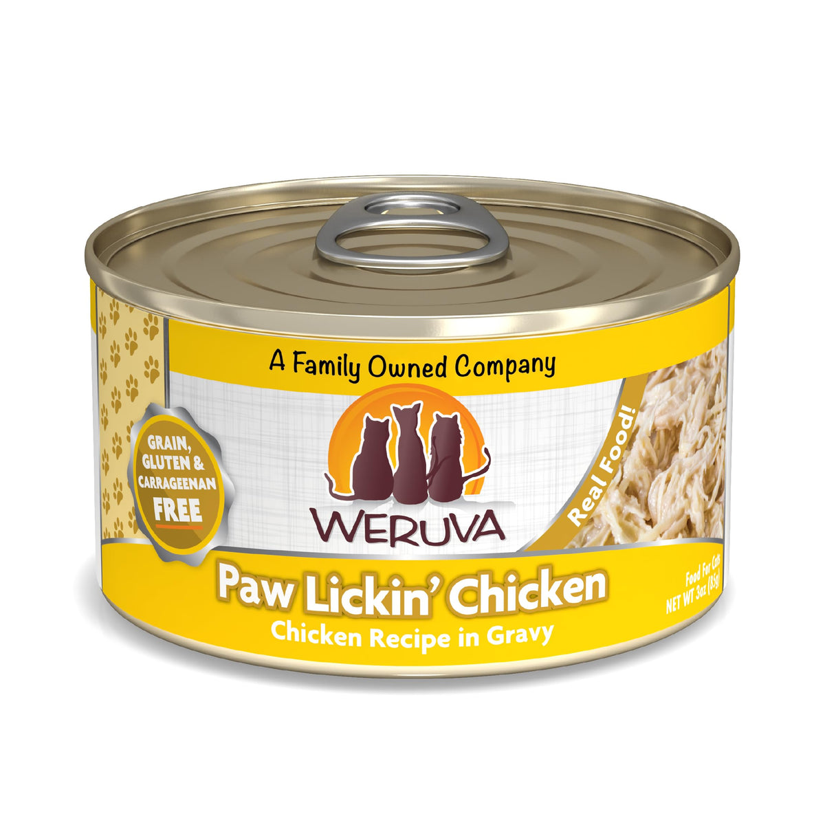Weruva Classic Cat Food, Paw LickinÃƒÆ’Ã†â€™Ãƒâ€šÃ‚Â¢ÃƒÆ’Ã‚Â¢ÃƒÂ¢Ã¢â€šÂ¬Ã…Â¡Ãƒâ€šÃ‚Â¬ÃƒÆ’Ã‚Â¢ÃƒÂ¢Ã¢â€šÂ¬Ã…Â¾Ãƒâ€šÃ‚Â¢ Chicken with Chicken Breast in Gravy, 3oz Can (Pack of 24)