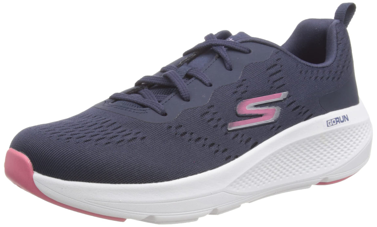 Skechers Womens Go Run Elevate Sneaker, Navy, 11 US