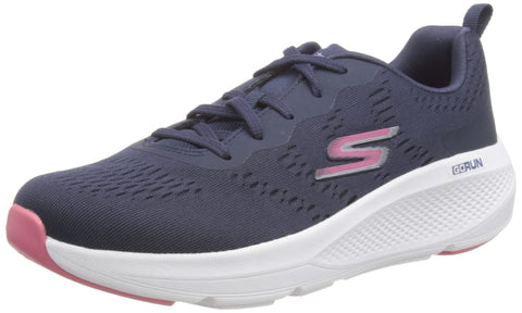 Skechers Womens Go Run Elevate Sneaker, Navy, 11 US