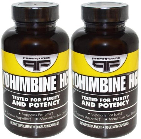 Yohimbine Hcl Supplements Vegetarian Capsules Primaforce (90x2)