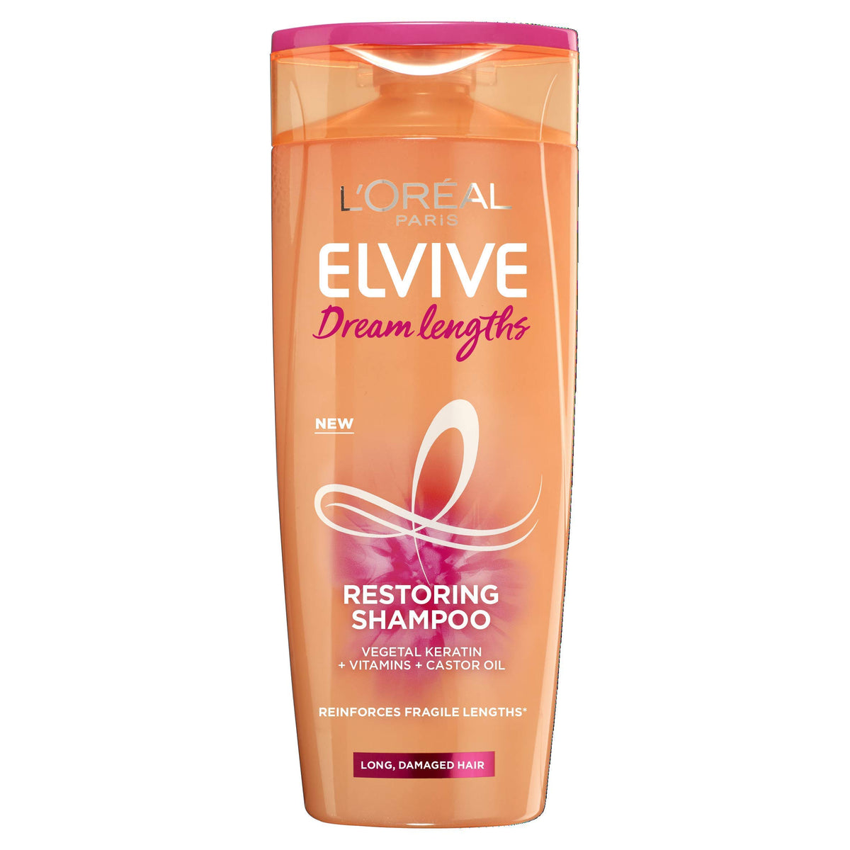 L'OrÃ©al Paris Elvive Dream Lengths Long Hair Keratin Shampoo, 400 ml, Pack of 6