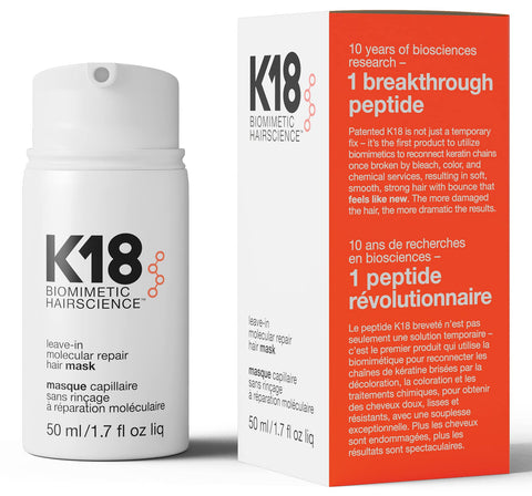 K18 Leave-In Hair Repair Mask, 50ml