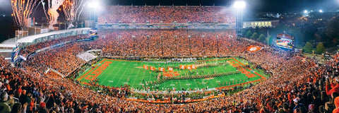 MasterPieces 1000 Piece Sports Jigsaw Puzzle - NCAA Clemson Tigers Center View Panoramic - 13"x39"
