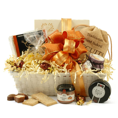 Cheese & Pate Gift Hamper Basket - Cheese Gift - Hamper Hand Tied with Ribbon