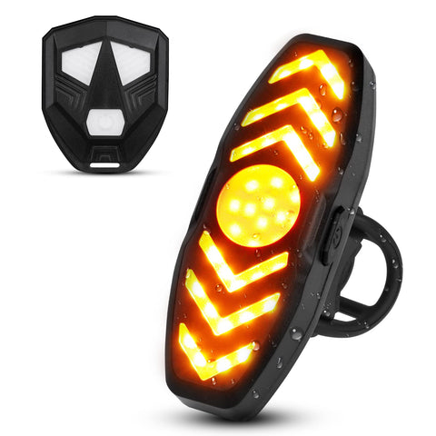Bike Tail Light, Rear Bike Light Powerful LED with USB Rechargeable, Ultra Bright Sport Bicycle Taillight Fits for Cycling Helmet Backpack Safety Warning, 5 Light Modes Options - Easy to Install