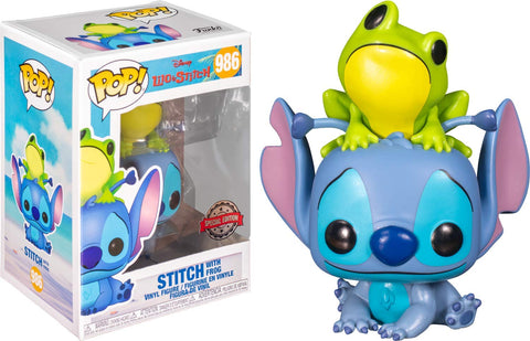 Funko pop Lilo and Stitch Stitch with Frog