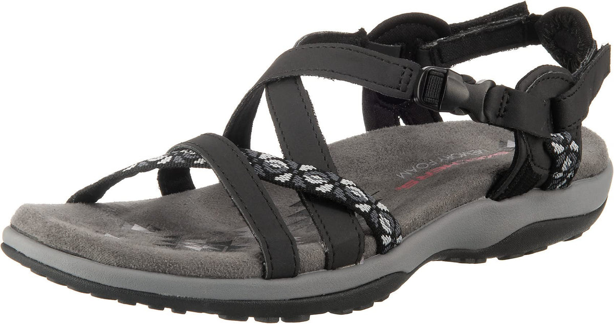 Skechers Women s Reggae Slim - Vacay-40955 Sling Back Sandals, Black Blk, 9 UK