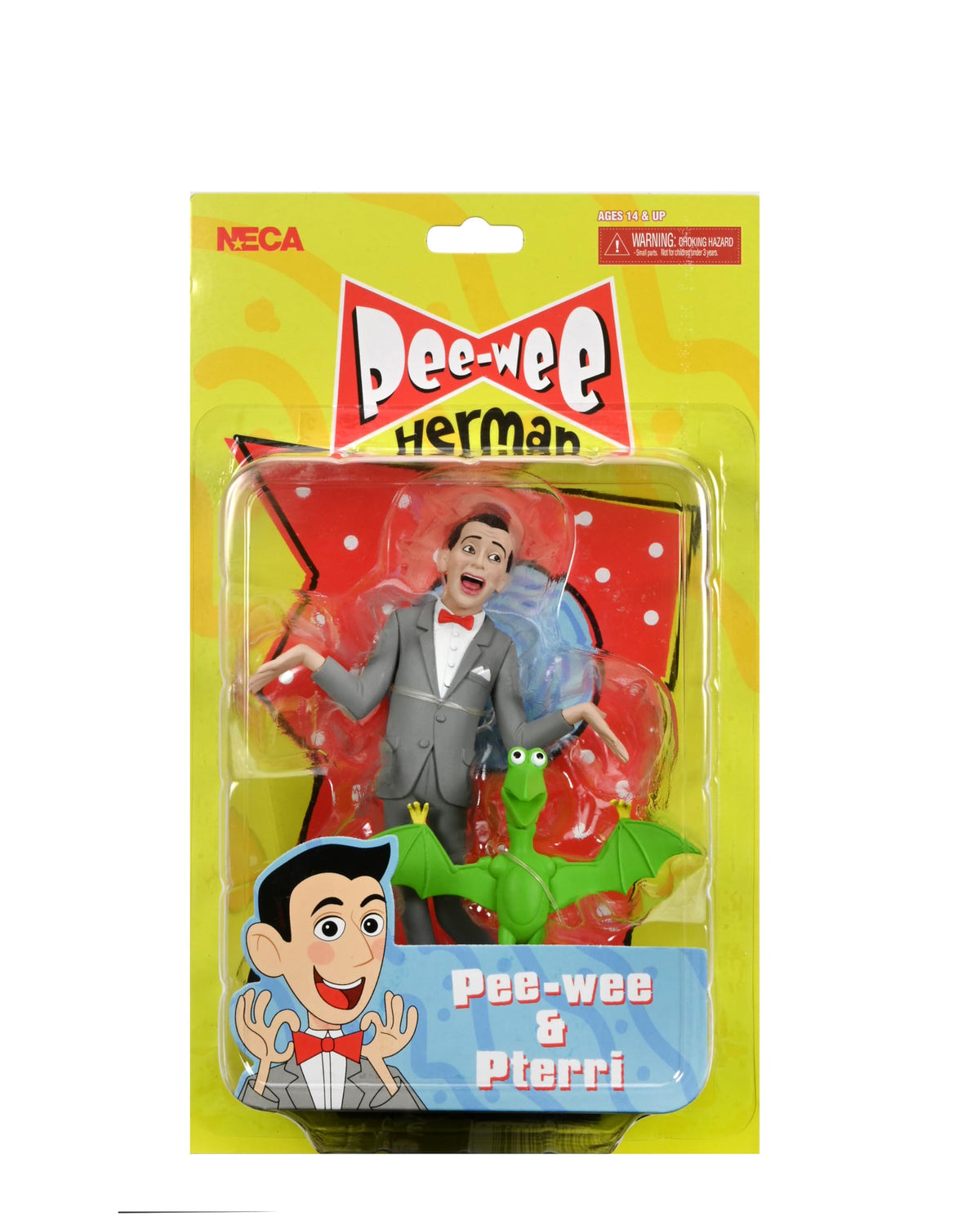 NECA - Pee-wee's Playhouse Toony Classics Pee-Wee Herman 6-Inch Scale Action Figure