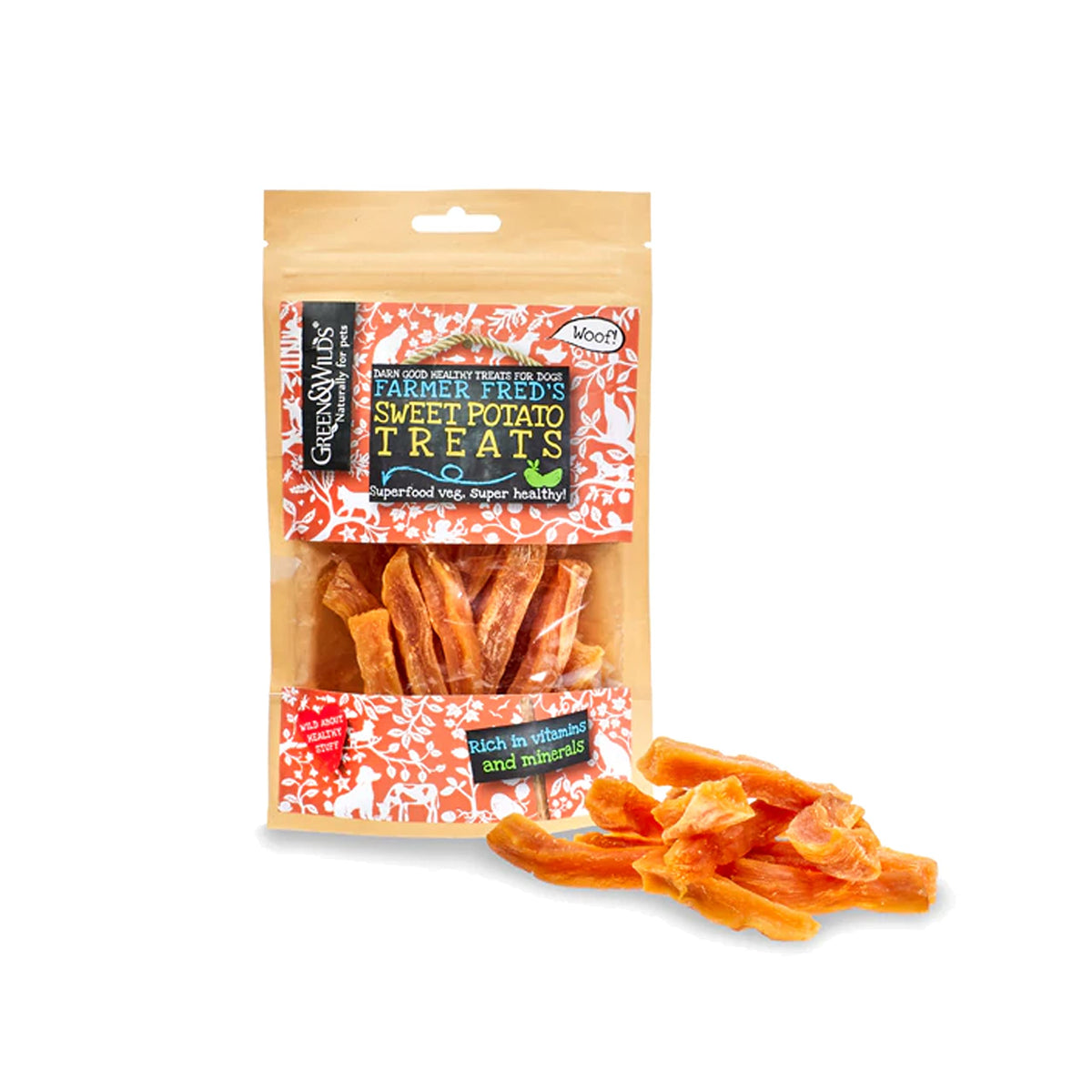 Green & Wilds Eco-Friendly Dog Treats - Farmer Fred's Sweet Potato Treats