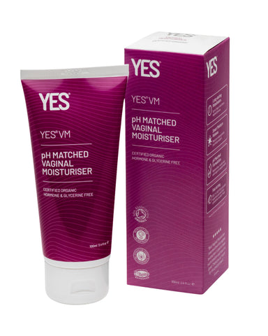 YESÂ® VM Water Based Vaginal Moisturiser | Long Lasting & Fast Acting for Vaginal Dryness & Irritation | pH Matched | Menopause Support | Certified Organic & Natural (100ml)