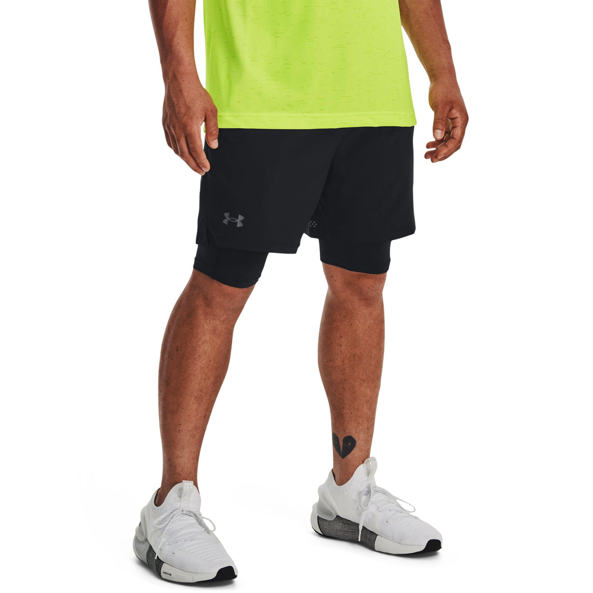 Under Armour Men's Ua Vanish Woven 2-in-1 Shorts, Black, L
