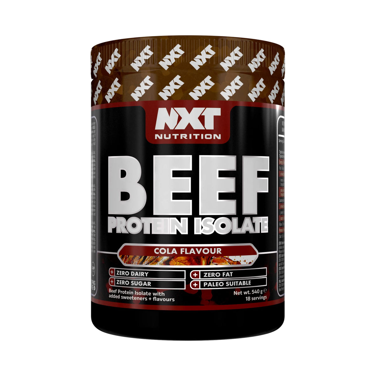 NXT Nutrition Beef Protein Isolate 540g - High Protein Powder in Natural Amino Acids - Paleo, Keto Friendly - Dairy, Lactose and Gluten Free | 540g (Cola)