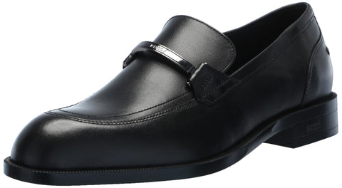 Tayil Smooth Leather Bit Loafer, Black Currant, 10.5