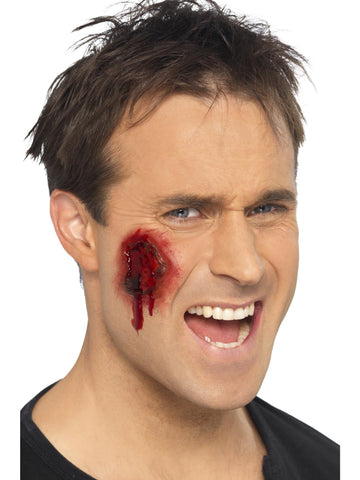 Smiffys Make-Up FX, Gory Wounds, Red Self Adhesive, 12 Pieces, Cosmetics and Disguises Fancy Dress, Zombie Dress Up Cosmetics & Disguises.