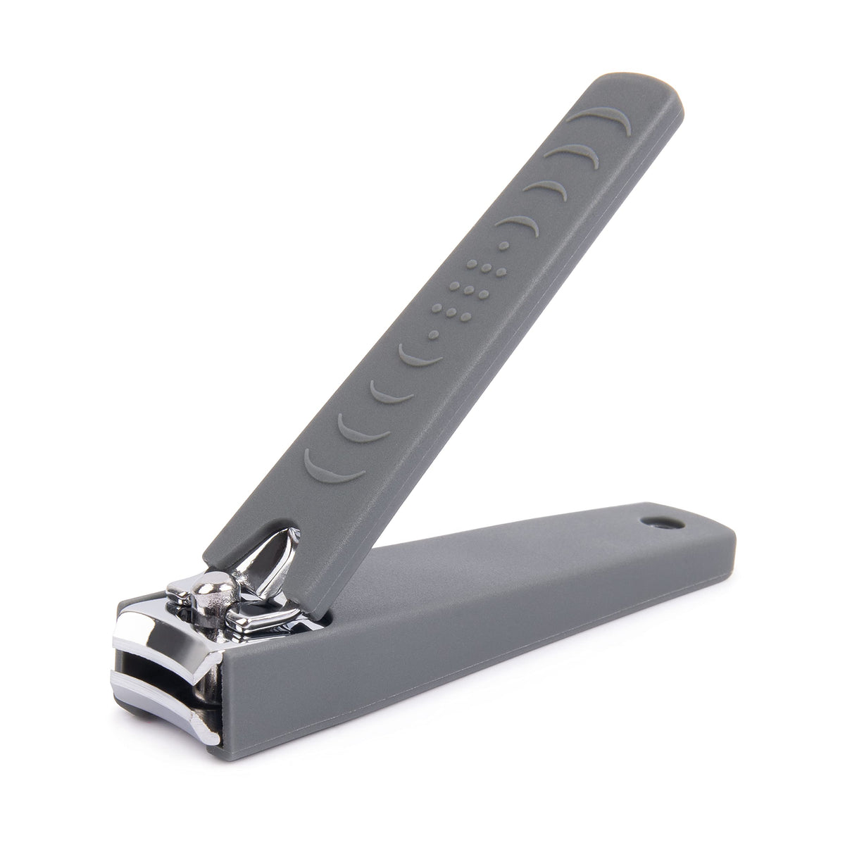 Trim Simply Foot Toenail Clippers - Quality Steel Blades - Enlarged Opening - Nail Clippers for Thick Nails with Catcher Base - Easy to Use Foot Care Tool - Ideal for Men and Women - Gray