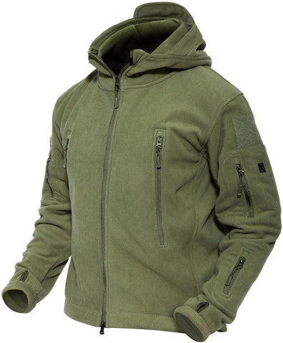 MAGCOMSEN Men s Windproof Warm Military Tactical Fleece Jacket Green XL