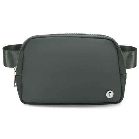 Sienien Belt Bag Fanny Pack Crossbody Bag Fashionable Waist Packs With Adjustable Strap Water Proof For Travel Walking Running Hiking Graphite Black