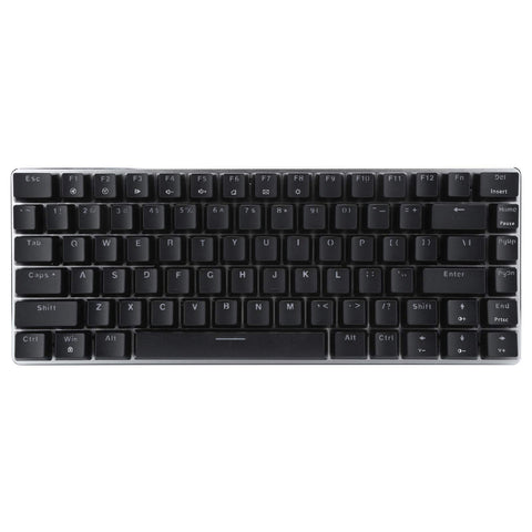 gernie Mechanical Keyboard Keypad Equipment Gaming Keyboards (Green axis Black White Light)
