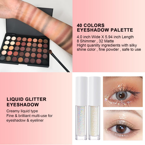 VERONNI Makeup Set,All In One Makeup Kit for Women Full Kit,Multipurpose Women's Makeup Sets,Beginners and Professionals Alike,Easy to Carry (Kit 011 (22pcs))
