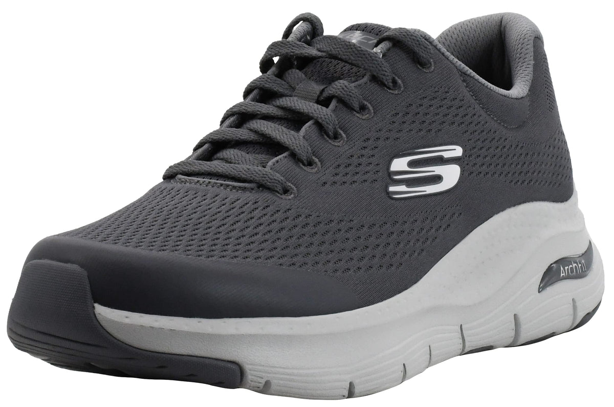 Skechers Men's Arch Fit Oxford, Charcoal, 8.5 X-Wide