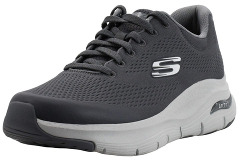 Skechers Men's Arch Fit Oxford, Charcoal, 8.5