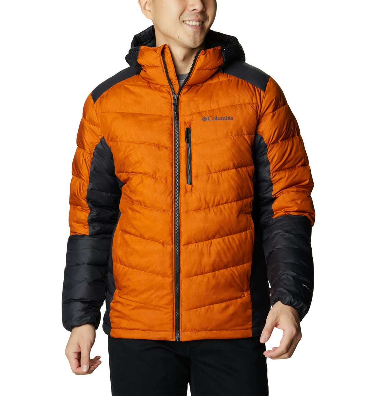 Columbia Men's Labyrinth Loop Hooded Jacket, Warm Copper/Black, XL