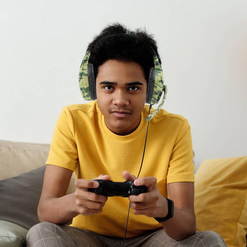 Generic Gaming Headset with Microphone 3.5mm: Compatible with PC, PS4, PS5, Switch, Xbox One, and Xbox Series X|S. with Noise Cancelling Over-Ear Stereo Bass Surround Sound Gaming Headphone, NH-17