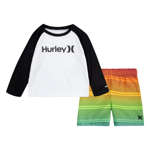 Hurley Boys Swim Suit 2-Piece Outfit Set, Multi, 3T