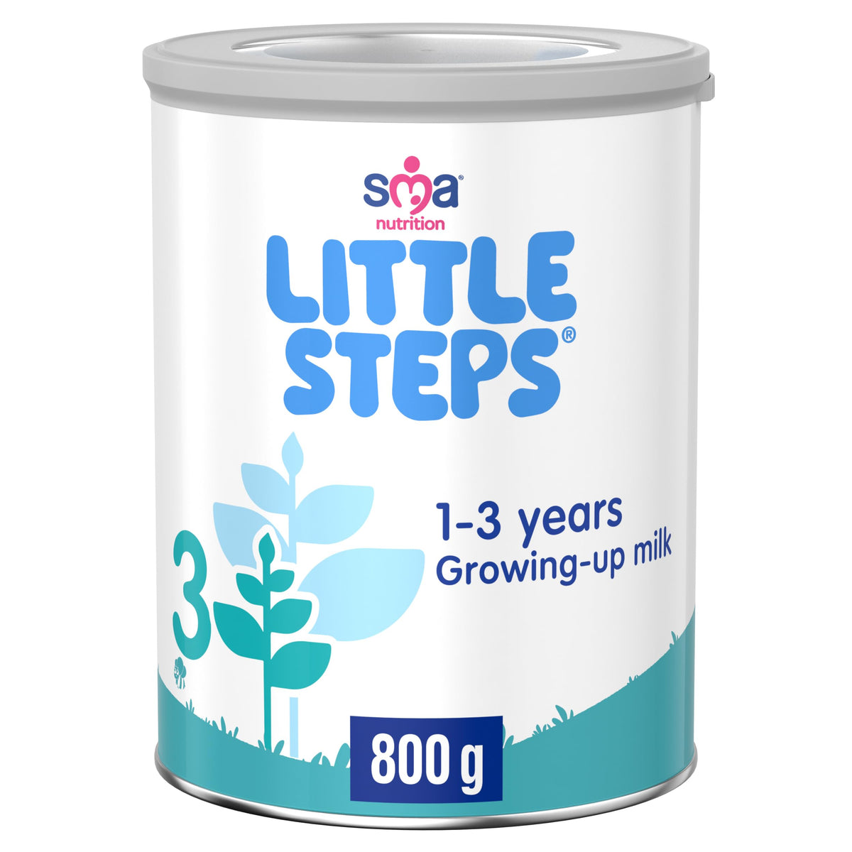 Little Steps by SMA, Growing up Baby Milk, 1-3 years, Powder Formula, 800 g (Pack of 6)