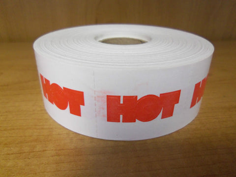 Perforated HOT Tanning Stickers, Roll of 1000