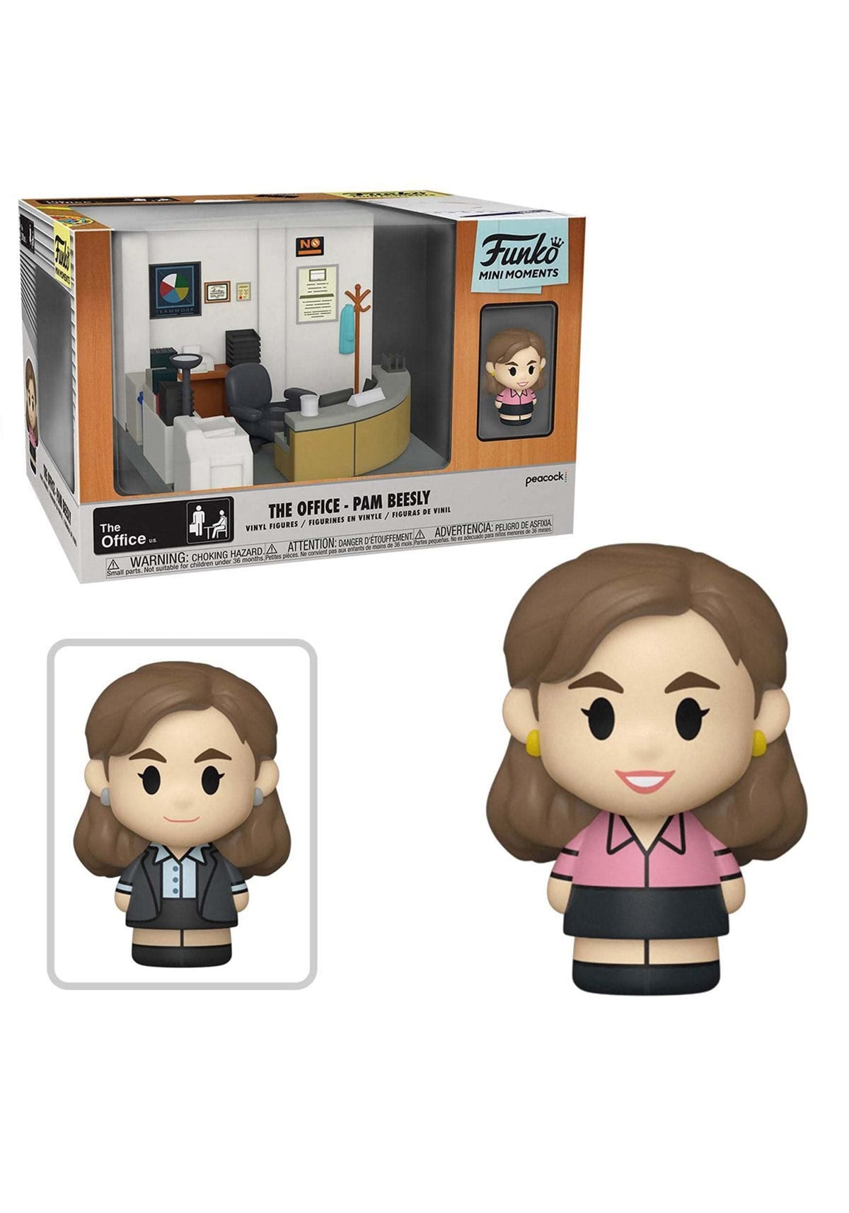 Funko POP TV: Mini Moments: The Office - Pam with Chase, Multicolor, (57392)