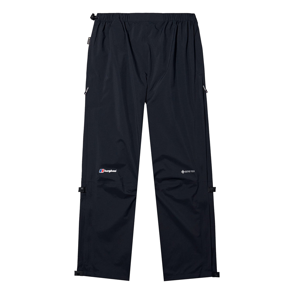 Berghaus Men's Paclite Gore-Tex Waterproof Overtrousers | Lightweight | Durable, Black, S Regular (31 Inches)