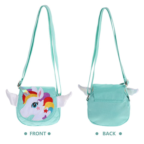 TENDYCOCO Unicorn Bags for Girls Crossbody Bag Unicorn Messenger Purse Cute Handbag Mini for Girls Kids