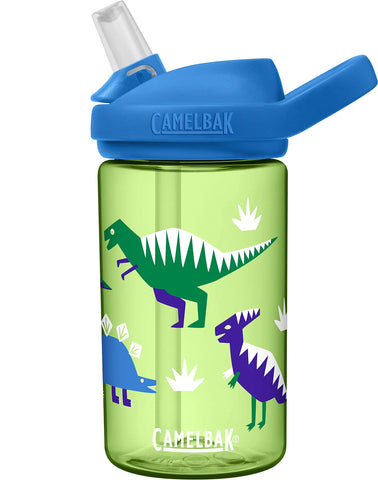 CAMELBAK Kids Water Bottle with Tritan, Straw Lid, Hip Dinos (14 oz)