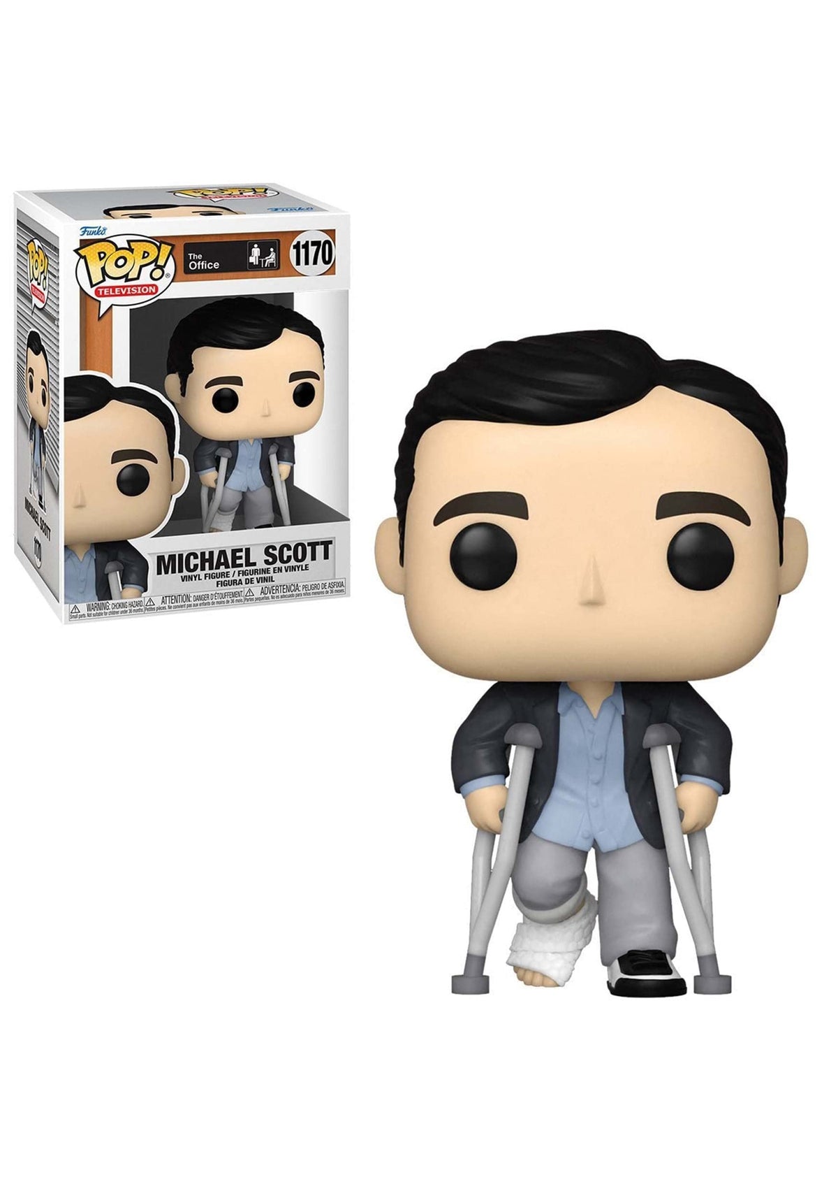 Funko POP TV: The Office - Michael Standing with Crutches,Multicolor,57396