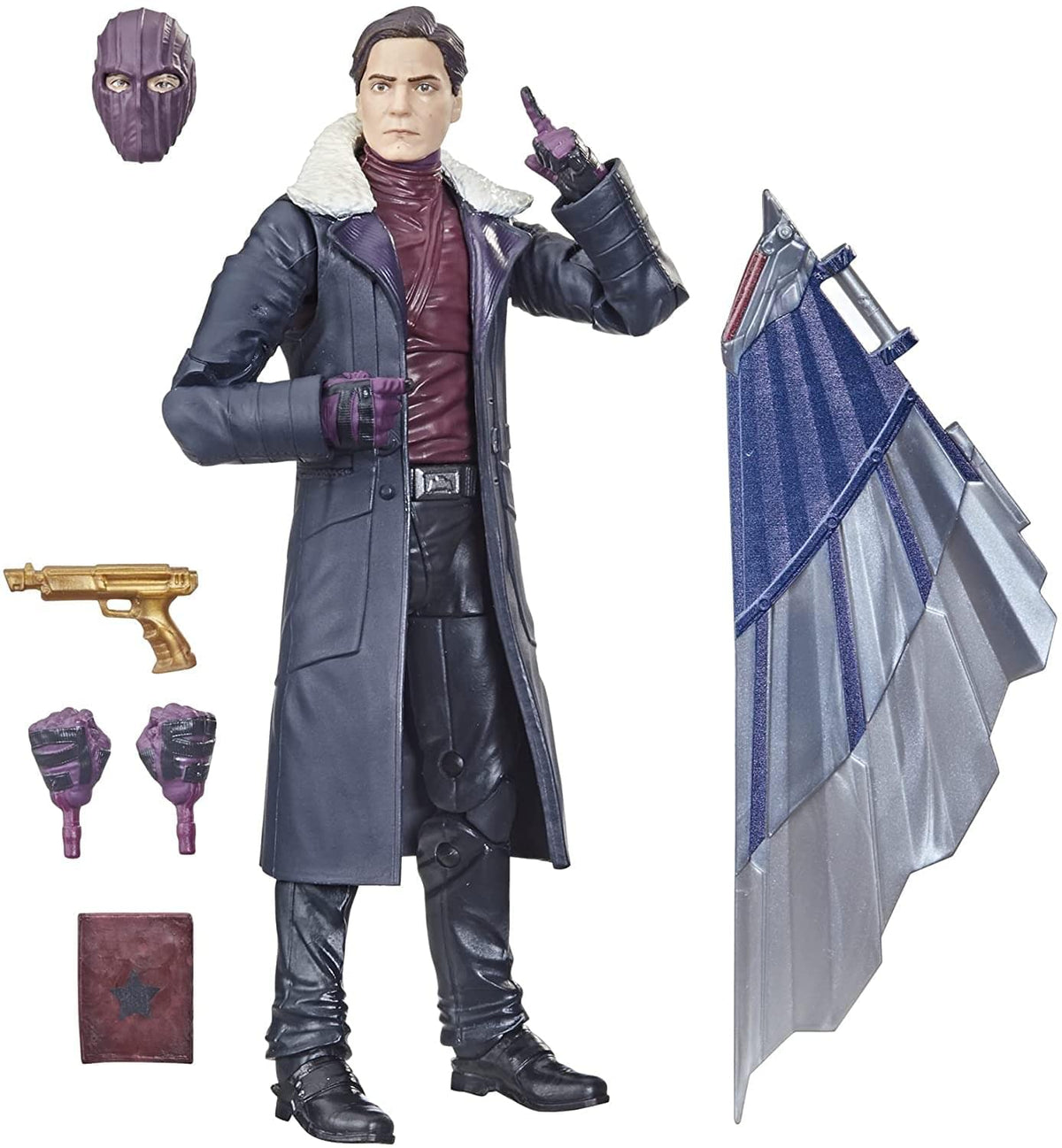 Avengers Hasbro Marvel Legends Series 6-inch Action Figure Toy Baron Zemo, Premium Design and 5 Accessories, for Kids Age 4 and Up , Blue