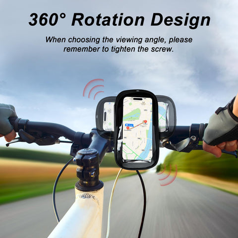 flintronic Bike Phone Holder Waterproof, Bike Phone Mount 360Ãƒâ€šÃ‚Â° Rotation, Cycling Handlebar Bag with Touchscreen, Bicycle Phone Cycling Bag for iPhone Samsung Smart Phone up to 6.4''