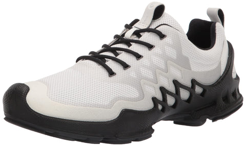 ECCO Men's Biom AEX Luxe Hydromax Water-Resistant Running Shoe, White, 12-12.5