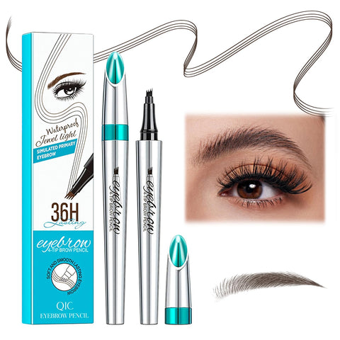 Generic Eyebrow Pencil Eyebrow Microblading Pen - Eyebrow Pen Long-Lasting Waterproof & Smudge-proof Natural Eyebrow Hair (Dark Brown) 01