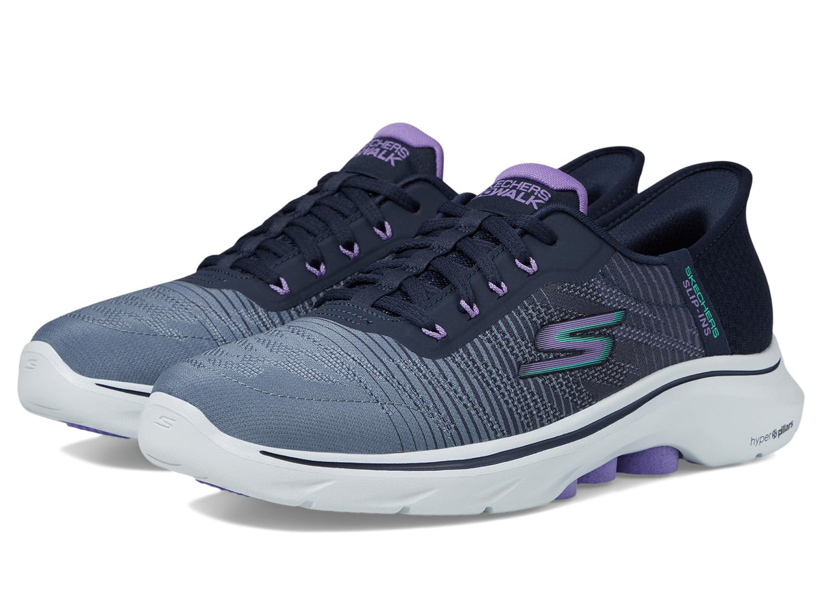 Skechers Women's Sneaker, Navy, 8.5