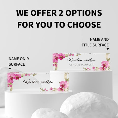 Custom Name Plate for Desk, Desk Name Plate Personalized, Employee Appreciation Gifts, Acrylic Desk Accessories, Office Desk Decorations, Office Gifts for Teacher Nurse Manager Boss