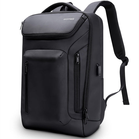 HOMIEE Business Smart Backpack, Waterproof 15.6 inch Laptop Backpack with USB Charging Port, Compact Laptop Bag Travel backpack Cabin Size for Office, Work, College School,Flight