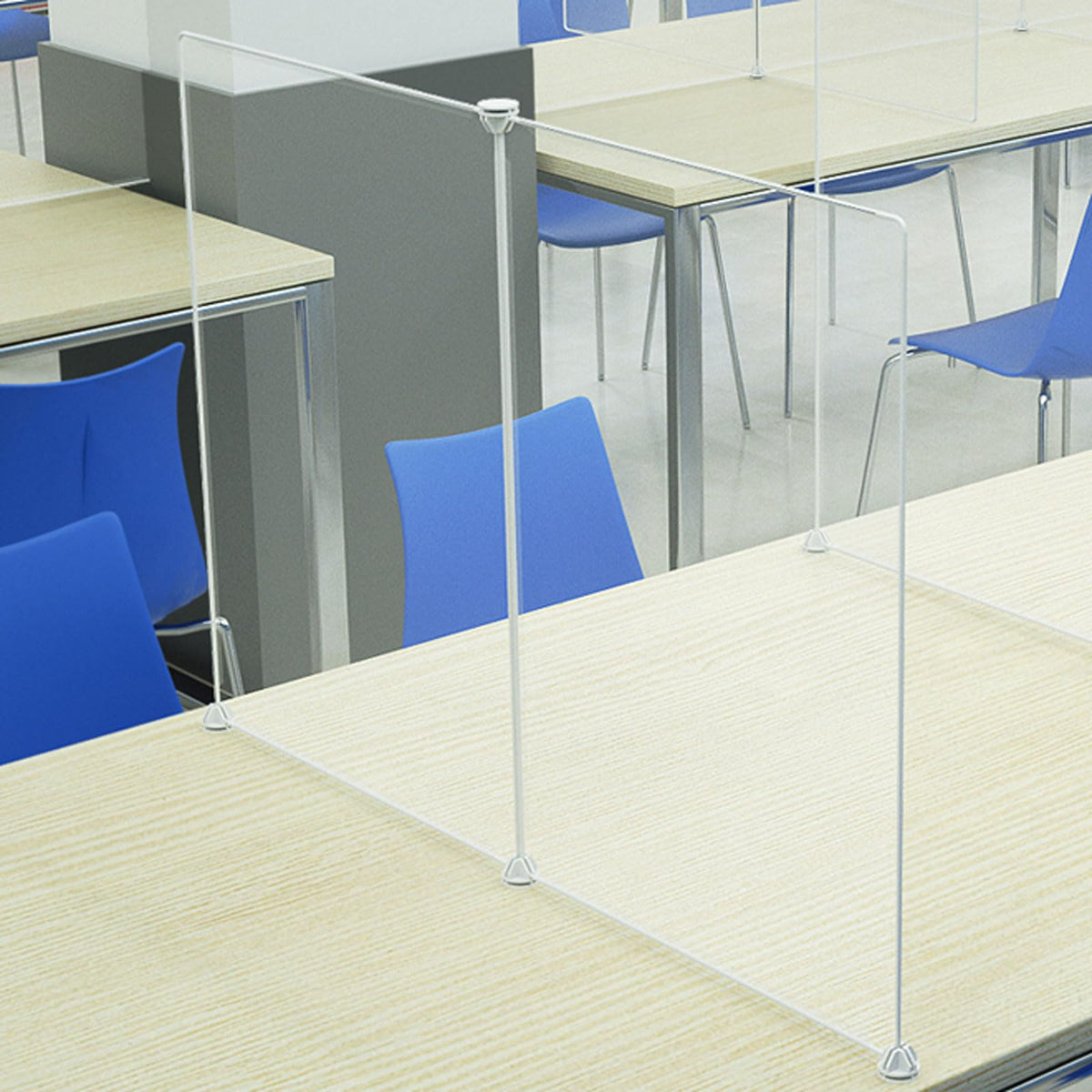 Desk Divider Frosted,Desk Separator Panel,Desk Divider Panels,Tables Partitions,Acoustic Partition Reduce Noise And Visual Distractions Privacy Panel,For Home Offices Classroom.