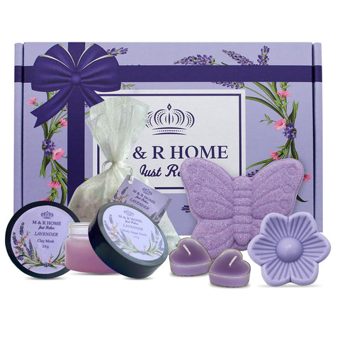 Lavender Pamper Gifts for Women, Relaxation Spa Hampers, Thinking of You Gifts, Self Care Package, Christmas Presents, Thank you Gift, Birthday Gifts, Spa gift set, Friend gift, Get Well Soon Gift