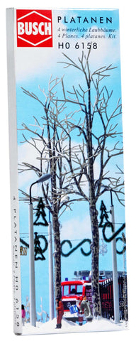 Busch 6158 Winter Trees 165mm 4/ HO Scenery Scale Model Scenery