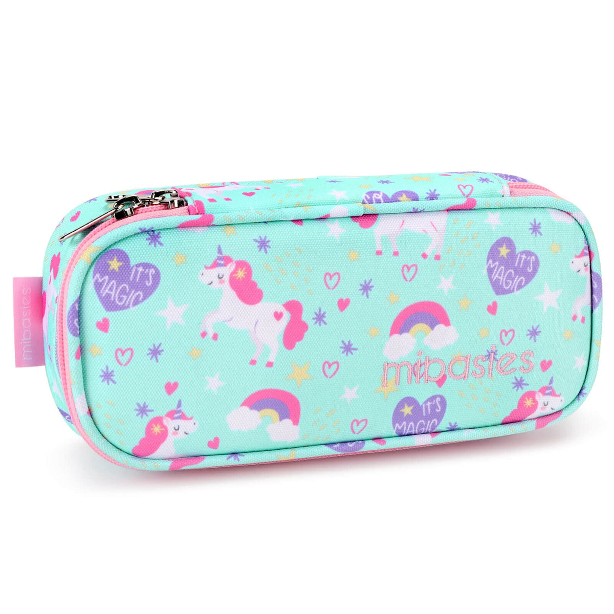 mibasies Girls Pencil Case for Kids, Unicorn Pencil Pouch Boys Pen Box (Magic Unicorn)
