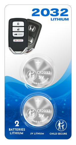 (2 Pack) CR2032 2032 Compatible with Honda OEM Original Battery for Smart Key Remote Keyless Fob fits 2015-2021 Accord CR-V Civic Pilot FCC ID: ACJ932HK1310A Proximity Prox fits 3, 4, 5, 6, 7 Buttons